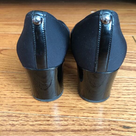 DONALD PLINER Corin Mid Block Heel Black Pump Women’s Size 7 (37.5) - Picture 5 of 10